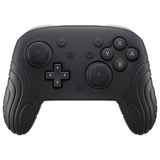 PlayVital Samurai Edition Protective Skin Case for Nintendo Switch 2 Pro Controller with Back Button Caps & Thumb Grips & Stickers, Shockproof  for Switch 2 Pro Controller Silicone Cover - Black - BADPTP001