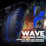 PlayVital Samurai Edition Protective Skin Case for Nintendo Switch 2 Pro Controller with Back Button Caps & Thumb Grips & Stickers, Shockproof  for Switch 2 Pro Controller Silicone Cover - Black - BADPTP001