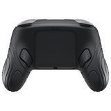 PlayVital Samurai Edition Protective Skin Case for Nintendo Switch 2 Pro Controller with Back Button Caps & Thumb Grips & Stickers, Shockproof  for Switch 2 Pro Controller Silicone Cover - Black - BADPTP001