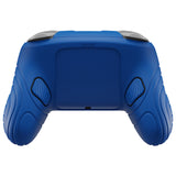 PlayVital Samurai Edition Protective Skin Case for Nintendo Switch 2 Pro Controller with Back Button Caps & Thumb Grips & Stickers, Shockproof  for Switch 2 Pro Controller Silicone Cover - Blue - BADPTP005