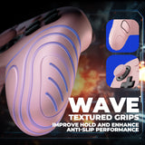 PlayVital Samurai Edition Protective Skin Case for Nintendo Switch 2 Pro Controller with Back Button Caps & Thumb Grips & Stickers, Shockproof  for Switch 2 Pro Controller Silicone Cover - Cherry Blossoms Pink - BADPTP003