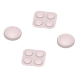 PlayVital Silicone Button Covers and Thumb Grip Set for Nintendo Switch 2, 2 ABXY Directional Button Caps & 2 Joystick Caps for Joycon 2 - Pink - WWYNTM044