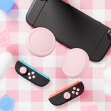 PlayVital Silicone Button Covers and Thumb Grip Set for Nintendo Switch 2, 2 ABXY Directional Button Caps & 2 Joystick Caps for Joycon 2 - Pink - WWYNTM044