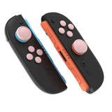 PlayVital Silicone Button Covers and Thumb Grip Set for Nintendo Switch 2, 2 ABXY Directional Button Caps & 2 Joystick Caps for Joycon 2 - Pink - WWYNTM044