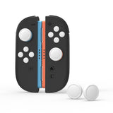 PlayVital Silicone Button Covers and Thumb Grip Set for Nintendo Switch 2, 2 ABXY Directional Button Caps & 2 Joystick Caps for Joycon 2 - White - WWYNTM043