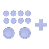 PlayVital Silicone Button Covers and Thumb Grip Set for Nintendo Switch/OLED Joycon/Switch Lite, ABXY Directional Key Button Caps for Nintendo Switch/OLED/Lite with Switch Lite D-Pad Button Cap - Light Violet - NJM3008
