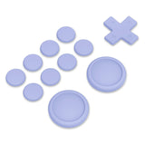PlayVital Silicone Button Covers and Thumb Grip Set for Nintendo Switch/OLED Joycon/Switch Lite, ABXY Directional Key Button Caps for Nintendo Switch/OLED/Lite with Switch Lite D-Pad Button Cap - Light Violet - NJM3008