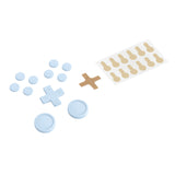 PlayVital Silicone Button Covers and Thumb Grip Set for Nintendo Switch/OLED Joycon/Switch Lite, ABXY Directional Key Button Caps for Nintendo Switch/OLED/Lite with Switch Lite D-Pad Button Cap - Sky Blue - NJM3007