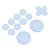 PlayVital Silicone Button Covers and Thumb Grip Set for Nintendo Switch/OLED Joycon/Switch Lite, ABXY Directional Key Button Caps for Nintendo Switch/OLED/Lite with Switch Lite D-Pad Button Cap - Sky Blue - NJM3007