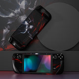 PlayVital Full Set Protective Skin Decal for Steam Deck, Custom Stickers Vinyl Cover for Steam Deck Handheld Gaming PC - Silver Knight - SDTM074