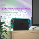 PlayVital Solid Color Series Protective Case for Nintendo Switch 2, Anti-Scratches Hard Shell Dockable Grip Cover with Extra Foldable Stand & Thumb Grips for Nintendo Switch 2  - Chameleon Green Purple - AXKNTP017