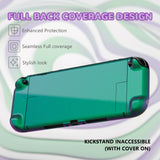 PlayVital Solid Color Series Protective Case for Nintendo Switch 2, Anti-Scratches Hard Shell Dockable Grip Cover with Extra Foldable Stand & Thumb Grips for Nintendo Switch 2  - Chameleon Green Purple - AXKNTP017