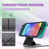 PlayVital Solid Color Series Protective Case for Nintendo Switch 2, Anti-Scratches Hard Shell Dockable Grip Cover with Extra Foldable Stand & Thumb Grips for Nintendo Switch 2  - Chameleon Green Purple - AXKNTP017