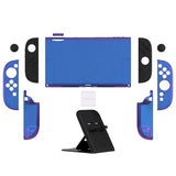 PlayVital Solid Color Series Protective Case for Nintendo Switch 2, Anti-Scratches Hard Shell Dockable Grip Cover with Extra Foldable Stand & Thumb Grips for Nintendo Switch 2  - Chameleon Purple Blue - AXKNTP007