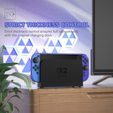 PlayVital Solid Color Series Protective Case for Nintendo Switch 2, Anti-Scratches Hard Shell Dockable Grip Cover with Extra Foldable Stand & Thumb Grips for Nintendo Switch 2  - Chameleon Purple Blue - AXKNTP007