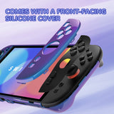 PlayVital Solid Color Series Protective Case for Nintendo Switch 2, Anti-Scratches Hard Shell Dockable Grip Cover with Extra Foldable Stand & Thumb Grips for Nintendo Switch 2  - Chameleon Purple Blue - AXKNTP007