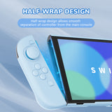 PlayVital Solid Color Series Protective Case for Nintendo Switch 2, Anti-Scratches Hard Shell Dockable Grip Cover with Extra Foldable Stand & Thumb Grips for Nintendo Switch 2  - Heaven Blue - AXKNTM009