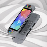 PlayVital Solid Color Series Protective Case for Nintendo Switch 2, Anti-Scratches Hard Shell Dockable Grip Cover with Extra Foldable Stand & Thumb Grips for Nintendo Switch 2  - SFC SNES Classic EU Style - AXKNTY001