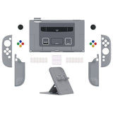 PlayVital Solid Color Series Protective Case for Nintendo Switch 2, Anti-Scratches Hard Shell Dockable Grip Cover with Extra Foldable Stand & Thumb Grips for Nintendo Switch 2  - SFC SNES Classic EU Style - AXKNTY001