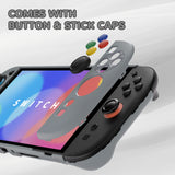 PlayVital Solid Color Series Protective Case for Nintendo Switch 2, Anti-Scratches Hard Shell Dockable Grip Cover with Extra Foldable Stand & Thumb Grips for Nintendo Switch 2  - SFC SNES Classic EU Style - AXKNTY001