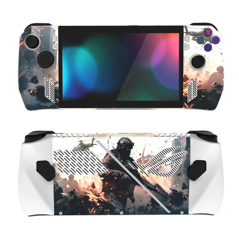 PlayVital Solitary Vanguard Custom Stickers Vinyl Wraps Protective Skin Decal for ROG Ally Handheld Gaming Console - RGTM026