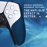 PlayVital Premium Grip for ps5 Wireless Controller, Split Design Anti-Skid Soft Hexagonal Diamond Textures Sweat-Absorbent Handle Grips Protector for ps5 Controller – Klein Blue - FHPFM003