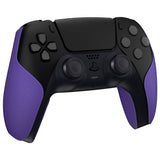 PlayVital Premium Grip for ps5 Wireless Controller, Split Design Anti-Skid Soft Hexagonal Diamond Textures Sweat-Absorbent Handle Grips Protector for ps5 Controller – Purple - FHPFM005