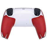 PlayVital Premium Grip for ps5 Wireless Controller, Split Design Anti-Skid Soft Hexagonal Diamond Textures Sweat-Absorbent Handle Grips Protector for ps5 Controller – Red - FHPFM004