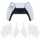 PlayVital Premium Grip for ps5 Wireless Controller, Split Design Anti-Skid Soft Hexagonal Diamond Textures Sweat-Absorbent Handle Grips Protector for ps5 Controller – White - FHPFM006