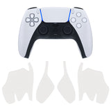 PlayVital Premium Grip for ps5 Wireless Controller, Split Design Anti-Skid Soft Hexagonal Diamond Textures Sweat-Absorbent Handle Grips Protector for ps5 Controller – White - FHPFM006