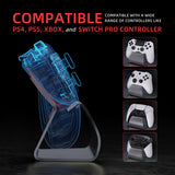 PlayVital Stand-AL Game Controller Stand for ps5, for ps4, Universal Desktop Display Gamepad Stand for Xbox Series X/S, Xbox One, Aluminium Metal Controller Stand Holder for Switch Pro - Gray - FQZPFC003