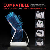 PlayVital Stand-AL Game Controller Stand for ps5, for ps4, Universal Desktop Display Gamepad Stand for Xbox Series X/S, Xbox One, Aluminium Metal Controller Stand Holder for Switch Pro - Silver - FQZPFC002