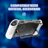 PlayVital Stellar Mecha Protective Case for Nintendo Switch 2, Ergonomic Anti-slip Silicone Grip Cover, Dockable Hard Case Shell for Switch 2 with Joystick Cap & Sticker - White - JXUNTP002