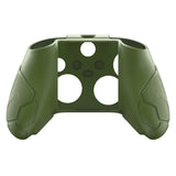 PlayVital Stellar Mecha Silicone Cover Skin for Xbox Series X/S Controller, Anti-slip Grip Protector with Thumb Grips & Sticker for Xbox Core Wireless Controller - Army Green & Sage Green - SAXX3P004