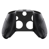 PlayVital Stellar Mecha Silicone Cover Skin for Xbox Series X/S Controller, Anti-slip Grip Protector with Thumb Grips & Sticker for Xbox Core Wireless Controller - Black & Gunmetal Gray - SAXX3P001