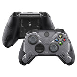 PlayVital Stellar Mecha Silicone Cover Skin for Xbox Series X/S Controller, Anti-slip Grip Protector with Thumb Grips & Sticker for Xbox Core Wireless Controller - Black & Gunmetal Gray - SAXX3P001