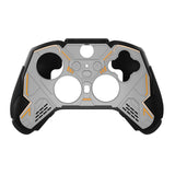 PlayVital Stellar Mecha Silicone Cover Skin for Xbox Elite Series 2 & Elite Series 2 Core, Non-Slip Grip Protector for Xbox Elite 2 with Thumb Grips & Stickers - Gray & Black - HQWE2P001