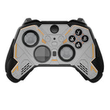PlayVital Stellar Mecha Silicone Cover Skin for Xbox Elite Series 2 & Elite Series 2 Core, Non-Slip Grip Protector for Xbox Elite 2 with Thumb Grips & Stickers - Gray & Black - HQWE2P001