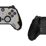 PlayVital Stellar Mecha Silicone Cover Skin for Xbox Elite Series 2 & Elite Series 2 Core, Non-Slip Grip Protector for Xbox Elite 2 with Thumb Grips & Stickers - Gray & Black - HQWE2P001