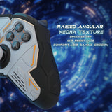 PlayVital Stellar Mecha Silicone Cover Skin for Xbox Elite Series 2 & Elite Series 2 Core, Non-Slip Grip Protector for Xbox Elite 2 with Thumb Grips & Stickers - Gray & Black - HQWE2P001