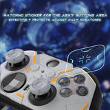 PlayVital Stellar Mecha Silicone Cover Skin for Xbox Elite Series 2 & Elite Series 2 Core, Non-Slip Grip Protector for Xbox Elite 2 with Thumb Grips & Stickers - Gray & Black - HQWE2P001