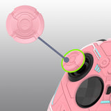 PlayVital Stellar Mecha Silicone Cover Skin for Xbox Elite Series 2 & Elite Series 2 Core, Non-Slip Grip Protector for Xbox Elite 2 with Thumb Grips & Stickers - Peach Pink & Blossom Pink - HQWE2P005