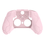 PlayVital Stellar Mecha Silicone Cover Skin for Xbox Elite Series 2 & Elite Series 2 Core, Non-Slip Grip Protector for Xbox Elite 2 with Thumb Grips & Stickers - Peach Pink & Blossom Pink - HQWE2P005
