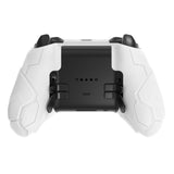 PlayVital Stellar Mecha Silicone Cover Skin for Xbox Elite Series 2 & Elite Series 2 Core, Non-Slip Grip Protector for Xbox Elite 2 with Thumb Grips & Stickers - Warm White & Snow White - HQWE2P002