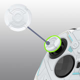 PlayVital Stellar Mecha Silicone Cover Skin for Xbox Elite Series 2 & Elite Series 2 Core, Non-Slip Grip Protector for Xbox Elite 2 with Thumb Grips & Stickers - Warm White & Snow White - HQWE2P002