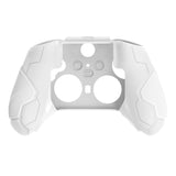PlayVital Stellar Mecha Silicone Cover Skin for Xbox Elite Series 2 & Elite Series 2 Core, Non-Slip Grip Protector for Xbox Elite 2 with Thumb Grips & Stickers - Warm White & Snow White - HQWE2P002