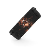 PlayVital Full Set Protective Skin Decal for Steam Deck, Custom Stickers Vinyl Cover for Steam Deck Handheld Gaming PC - Summon of Flame - SDTM078