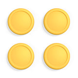 eXtremeRate PlayVital Switch Joystick Caps, Switch Lite Thumbstick Caps, Silicone Analog Cover for Switch OLED Joycon Thumb Grip Rocker Caps for Nintendo Switch & Switch Lite -Banana Yellow - NJM1198