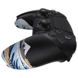 PlayVital The Great Wave Off Kanagawa Anti-Skid Sweat-Absorbent Controller Grip for PS5 Controller - PFPJ130