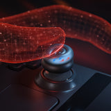 PlayVital Thumb Grips for Steam Deck LCD & OLED (4-Pack), Thumb Cushion Caps with Anti-Slip Texture, Height-Boost Joystick Cover for Steam Deck Accessories, Joystick Protection for PS Portal Remote Player - Black - YFSDM052